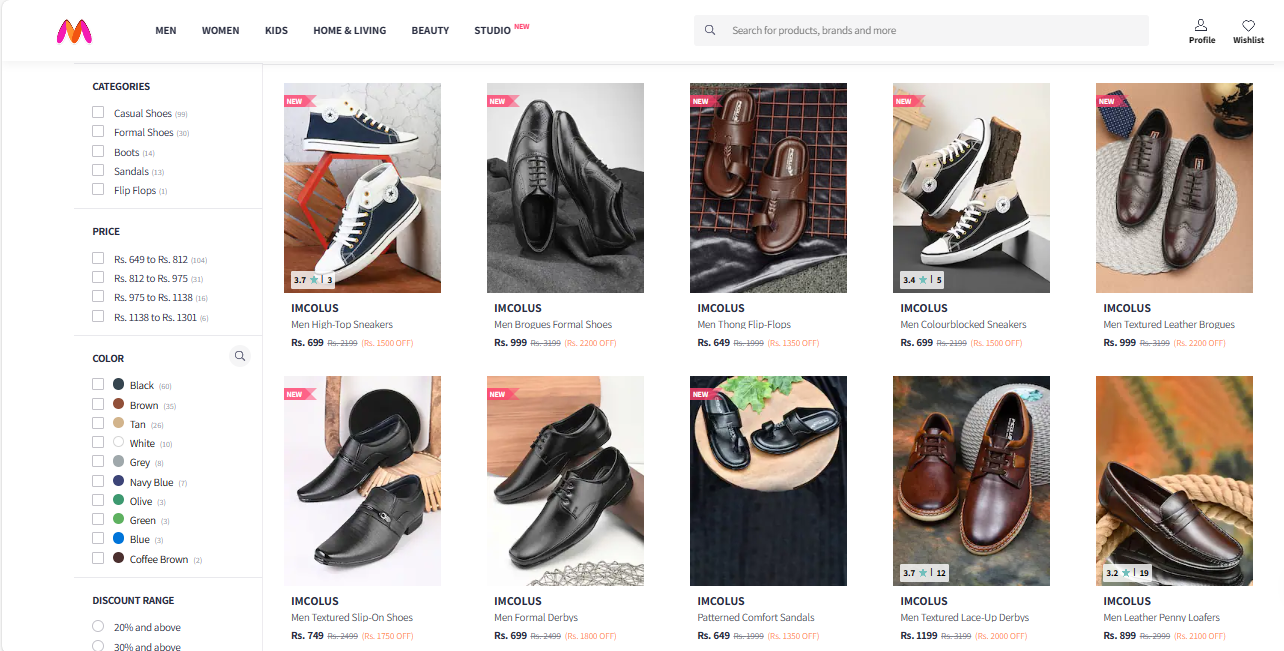 myntra onboarding 35 myntra onboarding Brand- Imcolus
