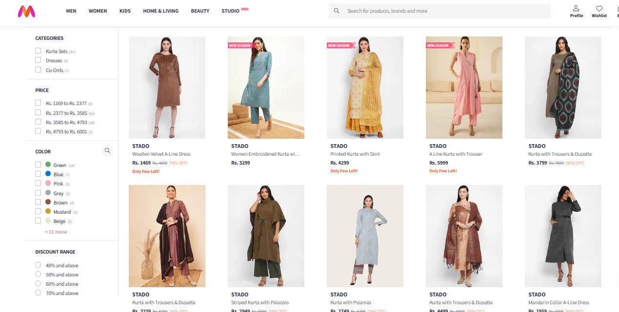 myntra onboarding 38 myntra onboarding Brand - Stado