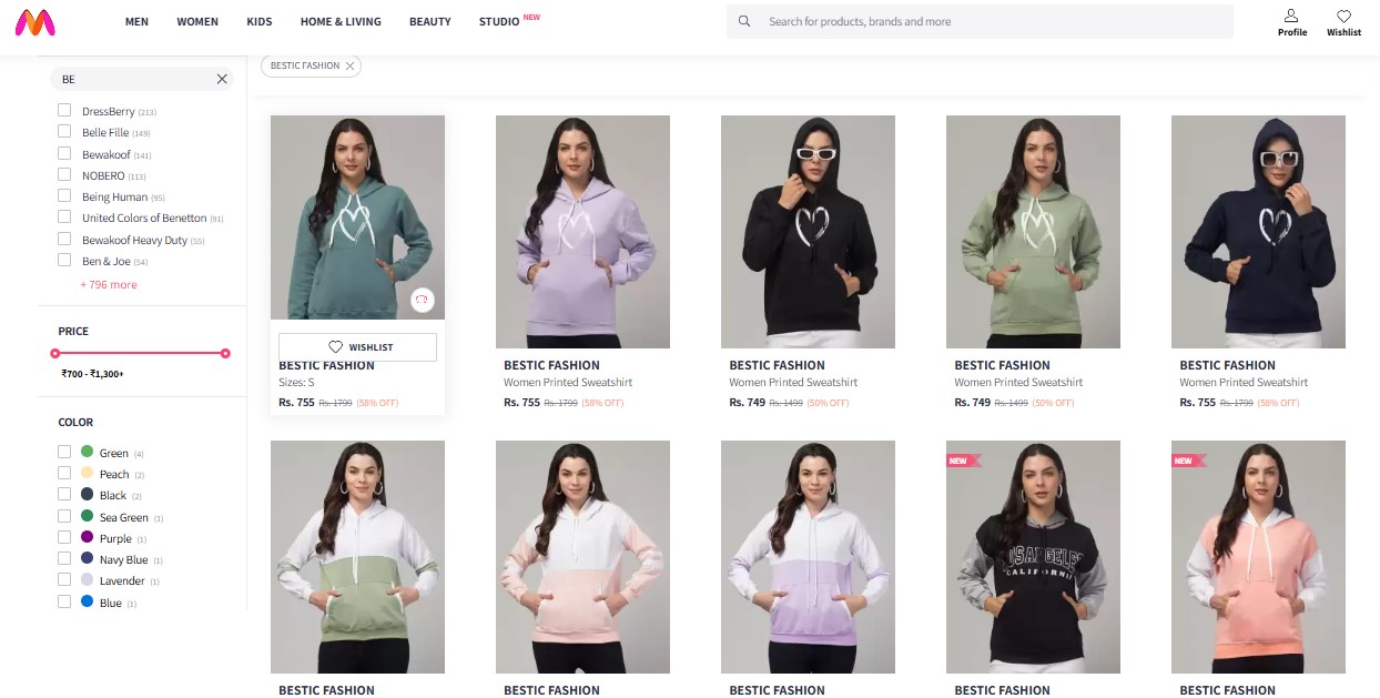myntra onboarding 13 myntra onboarding Brand- Bestic Fashion