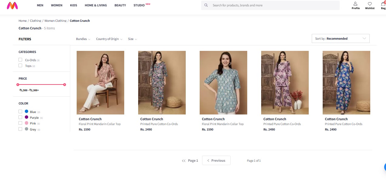 myntra onboarding 11 myntra onboarding Brand- Cotton Crunch
