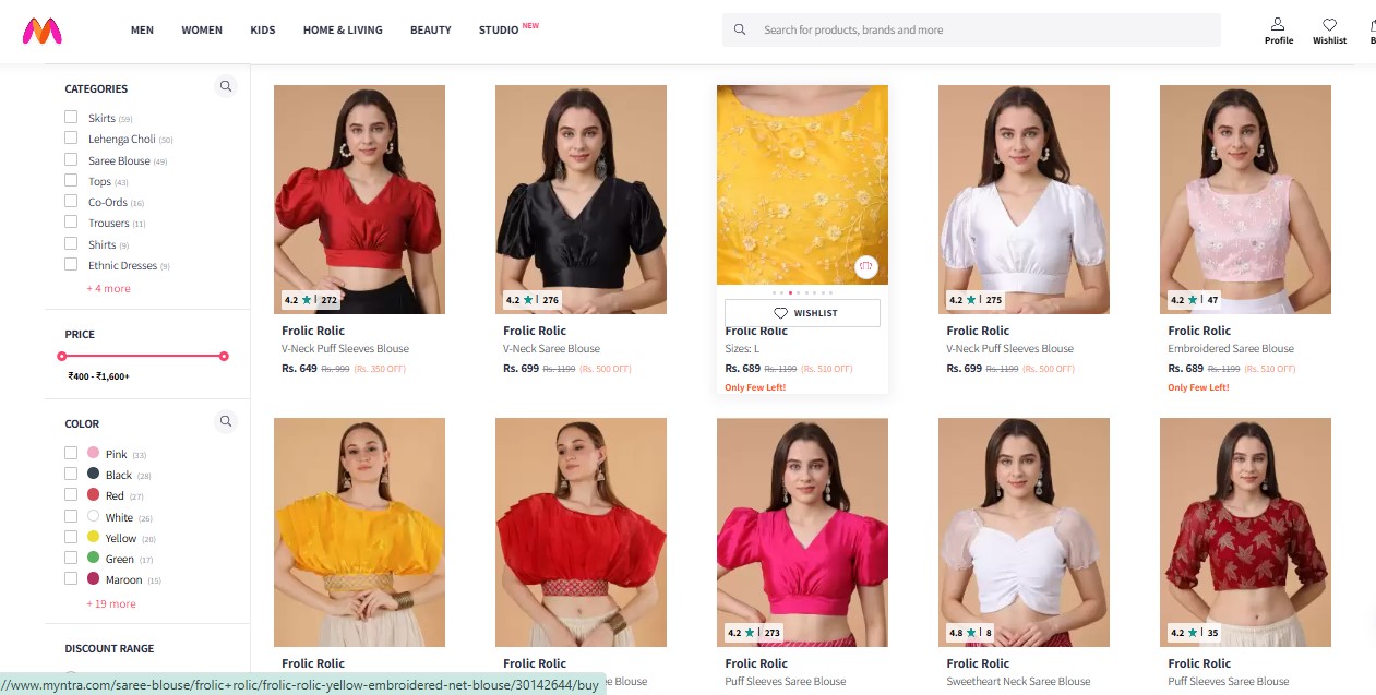 myntra onboarding 10 myntra onboarding Brand- Frolic Rolic