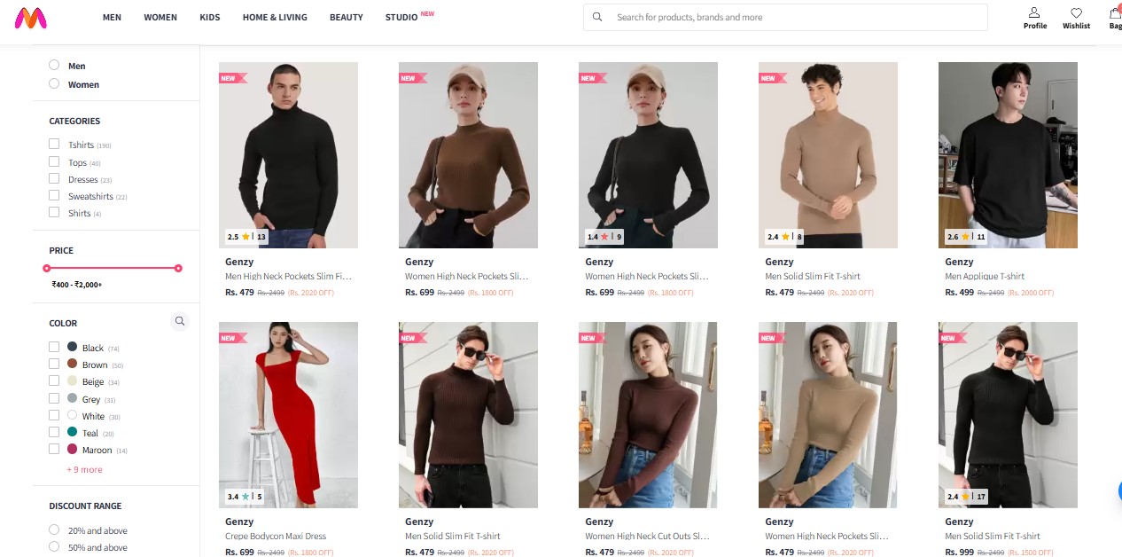 myntra onboarding 9 myntra onboarding Brand- Genzy