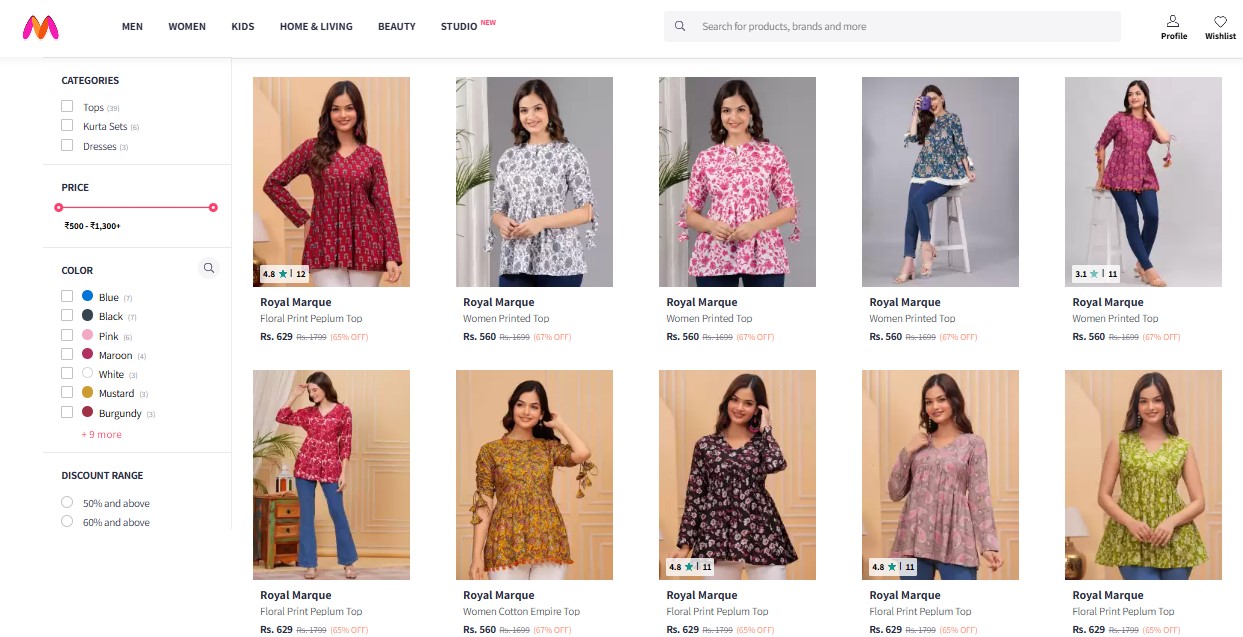 myntra onboarding 32 myntra onboarding Brand- Royal Marque